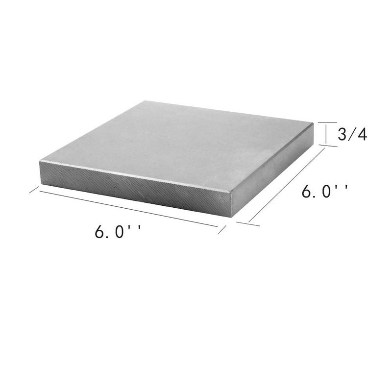 Oudtinx Steel Bench Block 6"x6" Flat Anvil Jewelers Tool Metal Bench Block for Jewelry & Stamping (6''x6''x3/4'') - Image 3